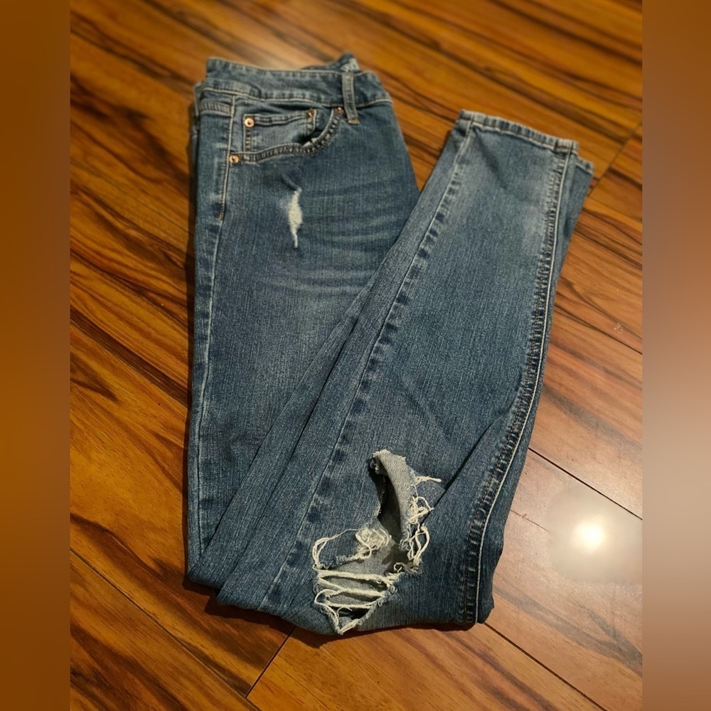 Wild Fable Deconstructed Jeans Med Wash